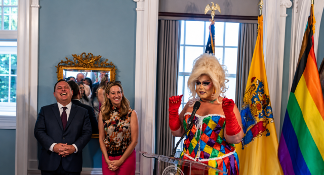Governor sherrill celebrates pride month at drumthwacket, highlights new jersey's lgbtq+ history