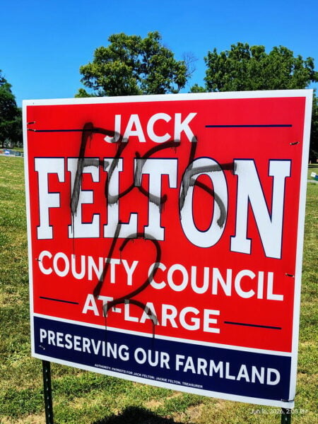 Vile and vulgar vandalism reported during frederick county early voting Vile and vulgar vandalism reported during frederick county early voting