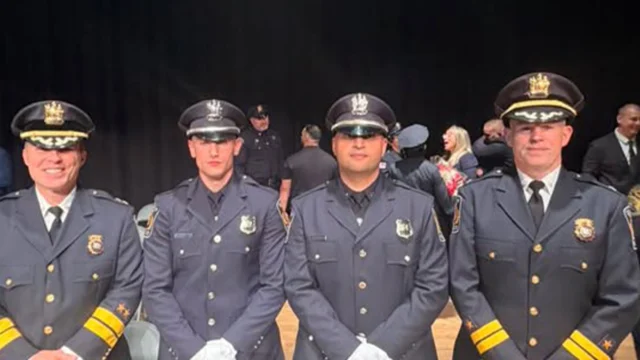 Teaneck police department welcomes two new officers following bergen county police academy graduation