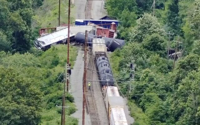 Csx freight train derails in bensalem, 13 railcars overturn near neshaminy falls station