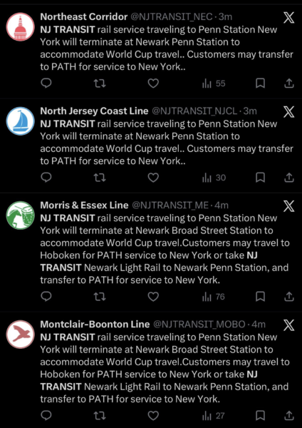 Nj transit delays new york service after world cup match, local commuters stranded Nj transit delays new york service after world cup match, local commuters stranded