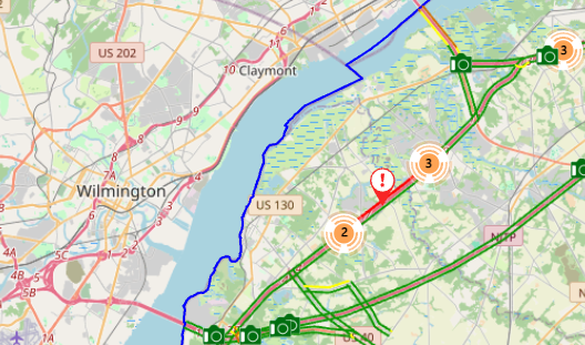 Multiple mid-morning crashes snarl traffic across new jersey, including overturned tractor-trailer