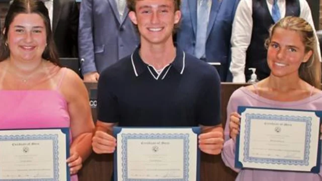 Jackson township honors three high school seniors for scholarship achievements