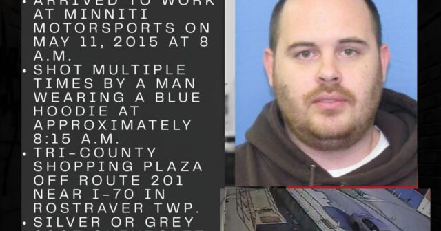 Gunman in blue hoodie still sought a decade after clerk was gunned down at work