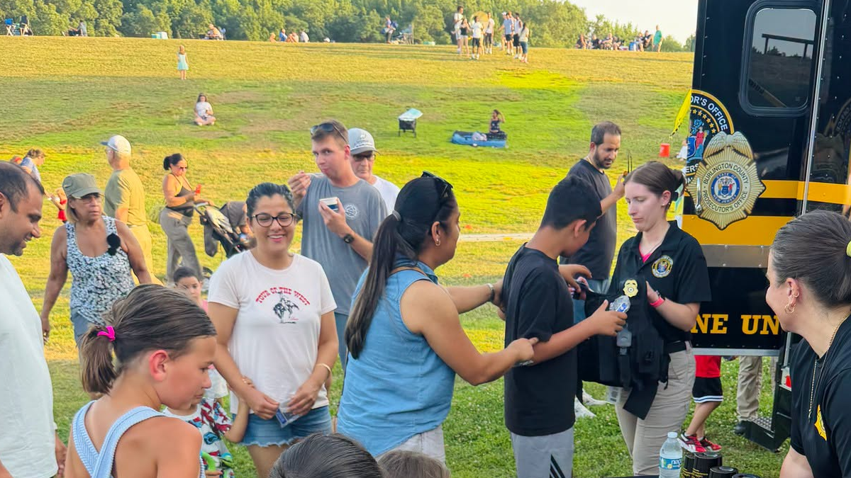 Burlington county prosecutor's office joins mount laurel first responders night