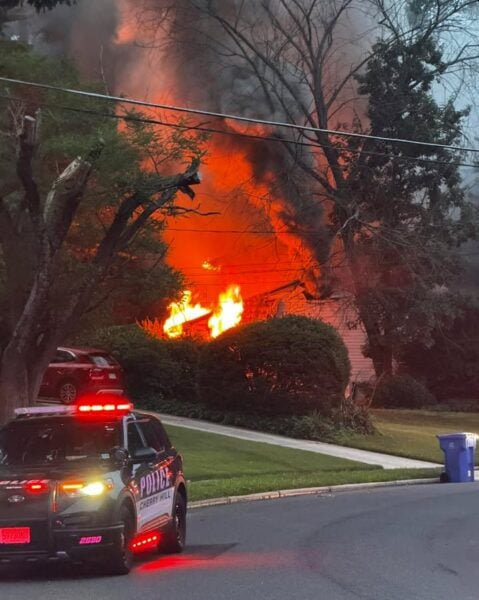 Cherry hill house fire brought under control, no injuries reported