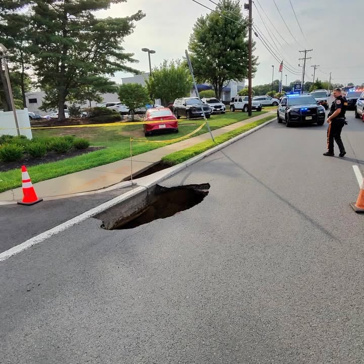 Sinkhole shuts down lanes on route 18 south in east brunswick, police warn of delays
