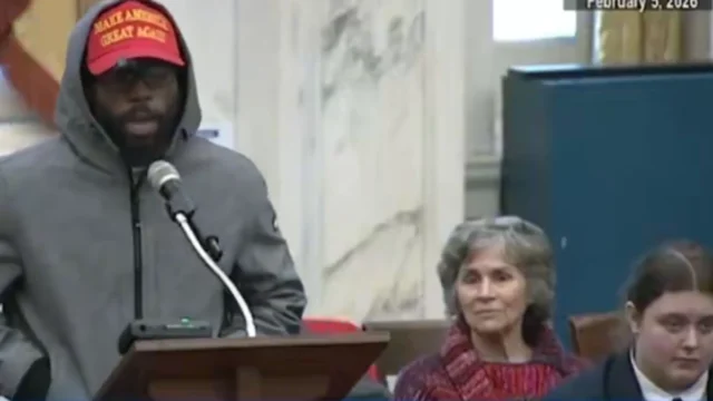 Watch: black maga supporter tells philadelphia city council: stand up for america for once