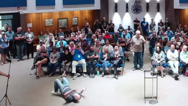 Breaking dancing thilly business hits jackson town hall after indian chant Breaking dancing thilly business hits jackson town hall after indian chant
