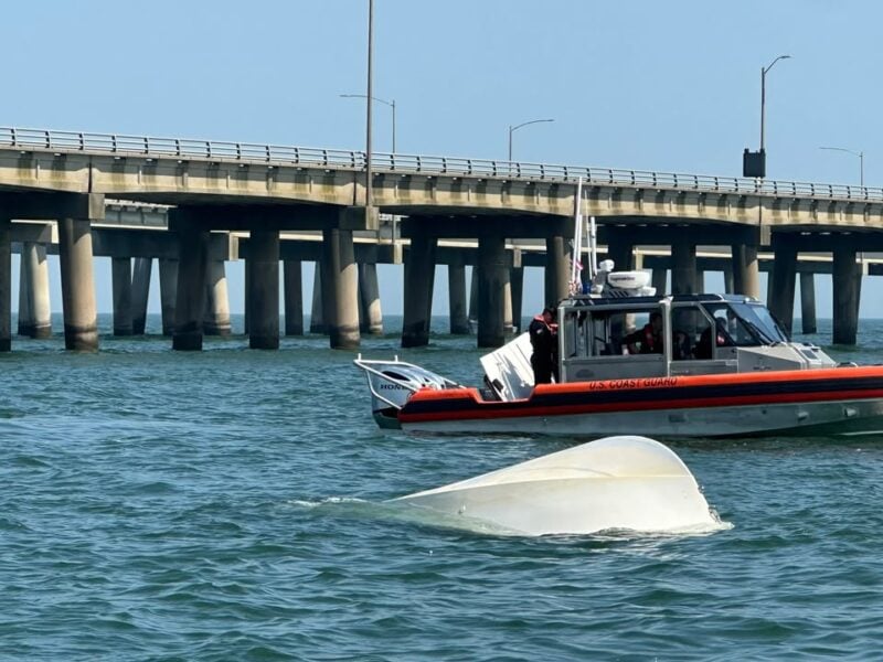 Four boaters rescued after vessel capsizes near chesapeake bay bridge-tunnel Four boaters rescued after vessel capsizes near chesapeake bay bridge-tunnel