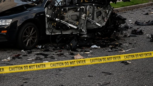 Car explodes on new jersey street, injuring one and damaging nearby home