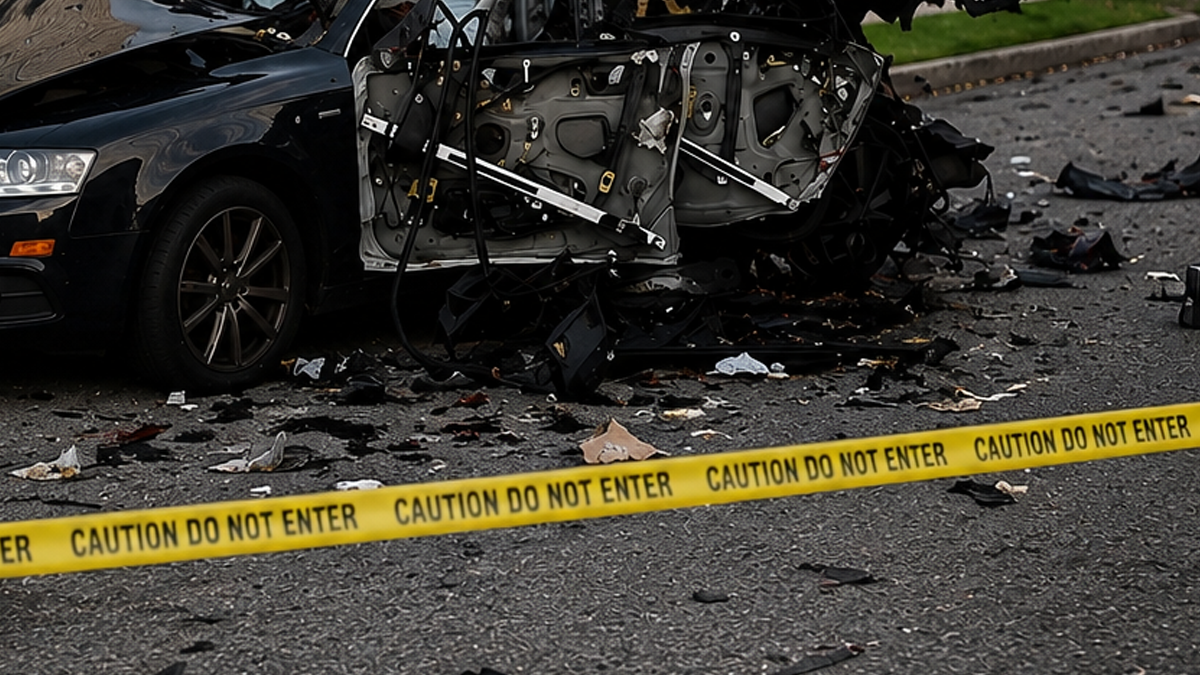 Car explodes on new jersey street, injuring one and damaging nearby home