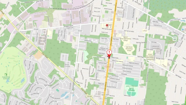 Downed utility pole closes u. S. Route 9 in both directions in lakewood
