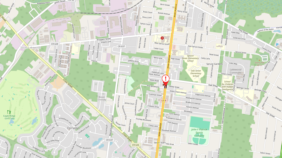 Downed utility pole closes u. S. Route 9 in both directions in lakewood