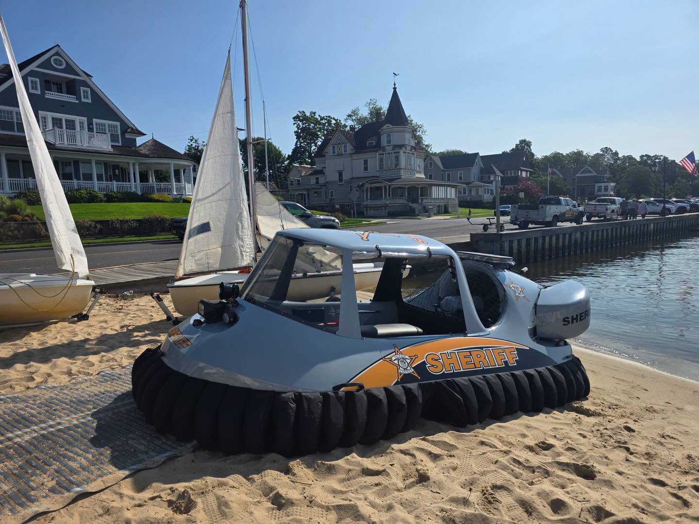 Ocean county sheriff's office adds hovercraft to growing exotic fleet of water rescue vehicles