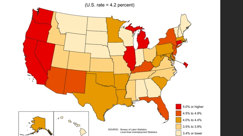 New jersey unemployment rate falls to 4. 5%, but state still ranks among nation's highest