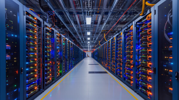AI - Internal view of a datacenter