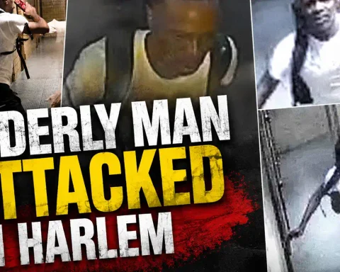 Photo Caption: The NYPD released information seeking the public's help identifying a suspect wanted in connection with the assault of a 75-year-old man inside a Harlem building.