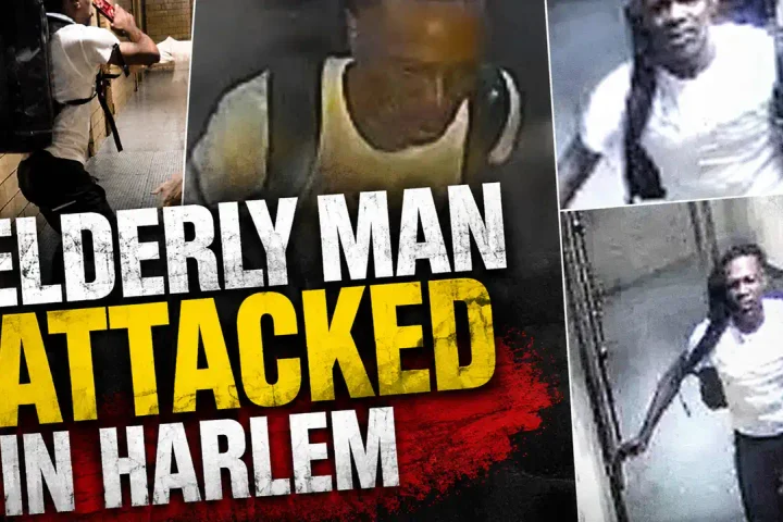 Photo Caption: The NYPD released information seeking the public's help identifying a suspect wanted in connection with the assault of a 75-year-old man inside a Harlem building.