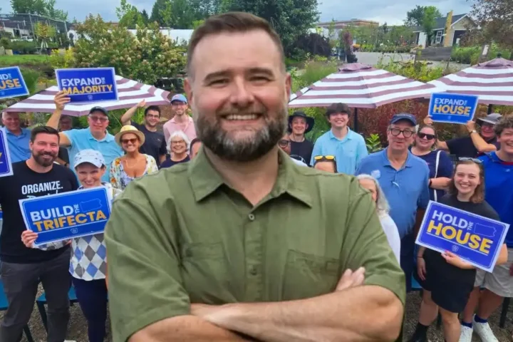 Election returns show Democrat Brandon Dukes holding a narrow lead over Republican Scott Timko with more than 95% of votes counted in Pennsylvania's 12th House District special election.