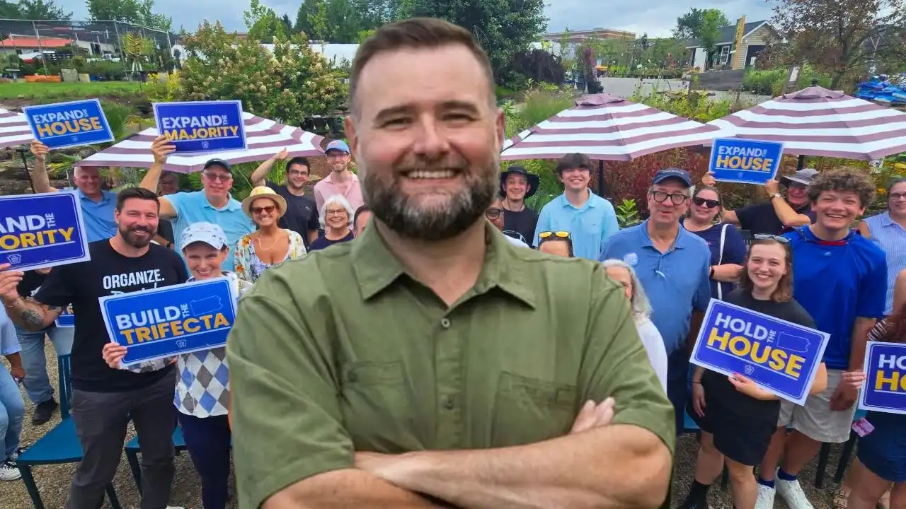 Election returns show democrat brandon dukes holding a narrow lead over republican scott timko with more than 95% of votes counted in pennsylvania's 12th house district special election.
