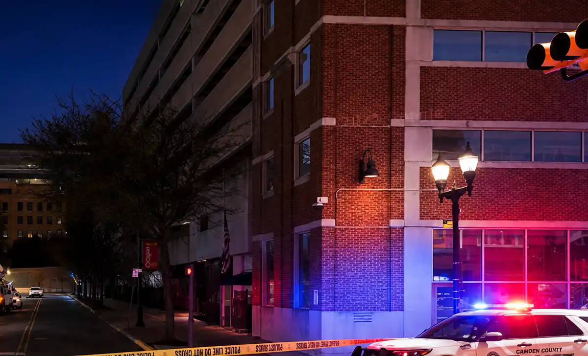 Photo caption: police identified broadway and stevens street in camden as the crime scene in a fatal stabbing that led to murder charges against a 15-year-old juvenile.