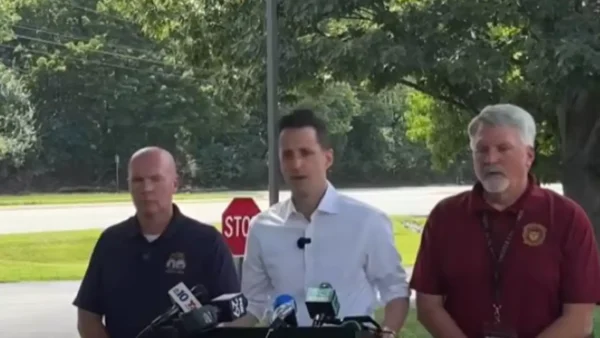 Chester County District Attorney Christopher de Barrena-Sarobe and Westtown-East Goshen Police Chief David Leahy provide a statement regarding today’s shooting investigation in East Goshen Township.