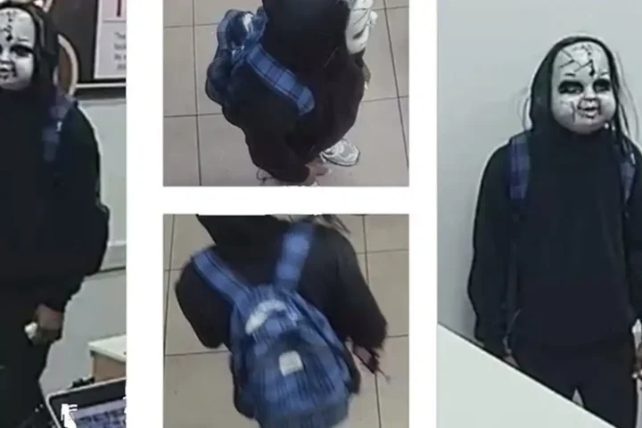 Philadelphia police are searching for a masked suspect accused of chasing a woman near SEPTA Suburban Station, causing her to fall and suffer injuries before fleeing into the transit hub.