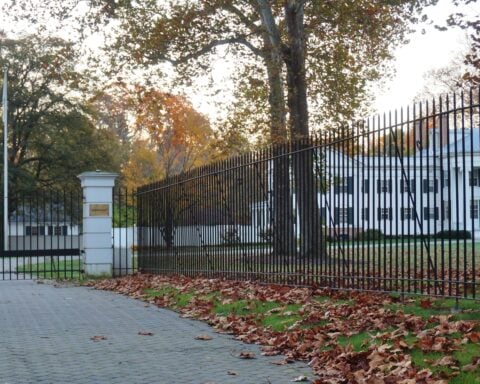 Photo caption: Drumthwacket, New Jersey's official governor's residence in Princeton, was built in 1835 and draws architectural inspiration from Greek Revival plantation homes seen by its original owner during his years in antebellum New Orleans.