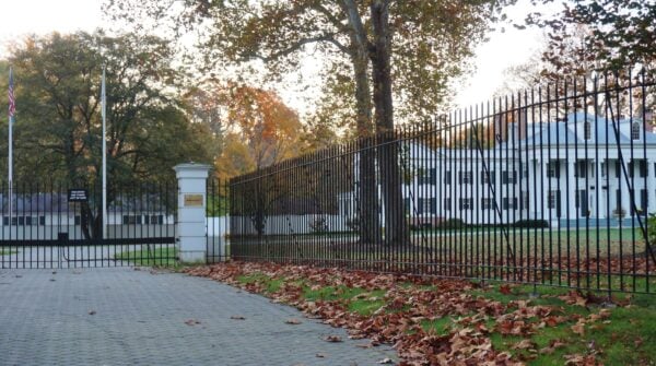 Photo caption: Drumthwacket, New Jersey's official governor's residence in Princeton, was built in 1835 and draws architectural inspiration from Greek Revival plantation homes seen by its original owner during his years in antebellum New Orleans.