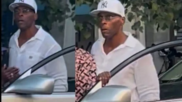 The NYPD is searching for a suspect accused of repeatedly punching and kicking a 76-year-old man following a minor collision with a parked motorized scooter in Brooklyn before fleeing the scene.