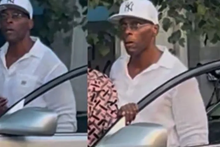 The NYPD is searching for a suspect accused of repeatedly punching and kicking a 76-year-old man following a minor collision with a parked motorized scooter in Brooklyn before fleeing the scene.