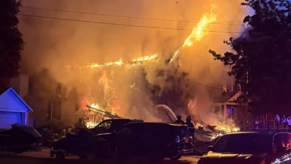 Helmetta firefighters joined a large mutual aid response to a fatal overnight house fire in Jamesburg that claimed multiple lives and injured several firefighters. -Photos by Helmetta Fire Department