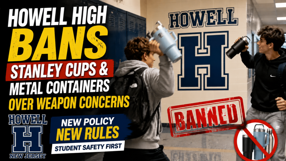 Howell schools bans stanley cups as dangerous potential weapons Students returning to howell township public schools for the 2026-27 school year will face a new restriction: glass and metal water bottles will no longer be permitted on school grounds.