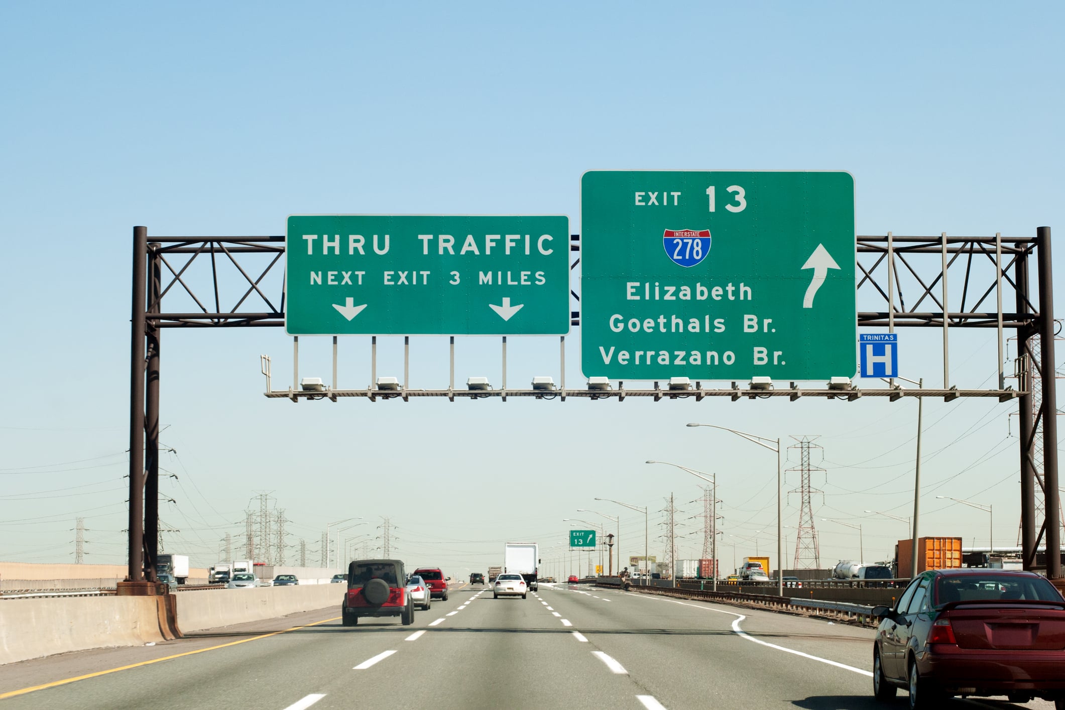 Newark airport approach from nj turnpike near i-278 - photo by natalia bratslavsky