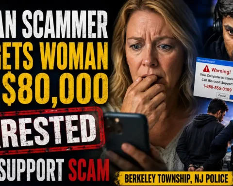 A Berkeley Township Police investigation led to the arrest of a New York man accused of acting as a courier in a scam targeting a Holiday City senior citizen.