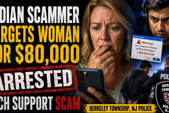 A Berkeley Township Police investigation led to the arrest of a New York man accused of acting as a courier in a scam targeting a Holiday City senior citizen.