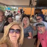 Photo of Kowalweski (Front) at a bar with Toms River councilmen David Ciccozzi and Tom Nivison. Also picture is lawyer Anne Hammil Pasqua, who served recently as a head of the local "Mo Hill" affliated Republicans for Toms River. Photo by Republicans for Toms River