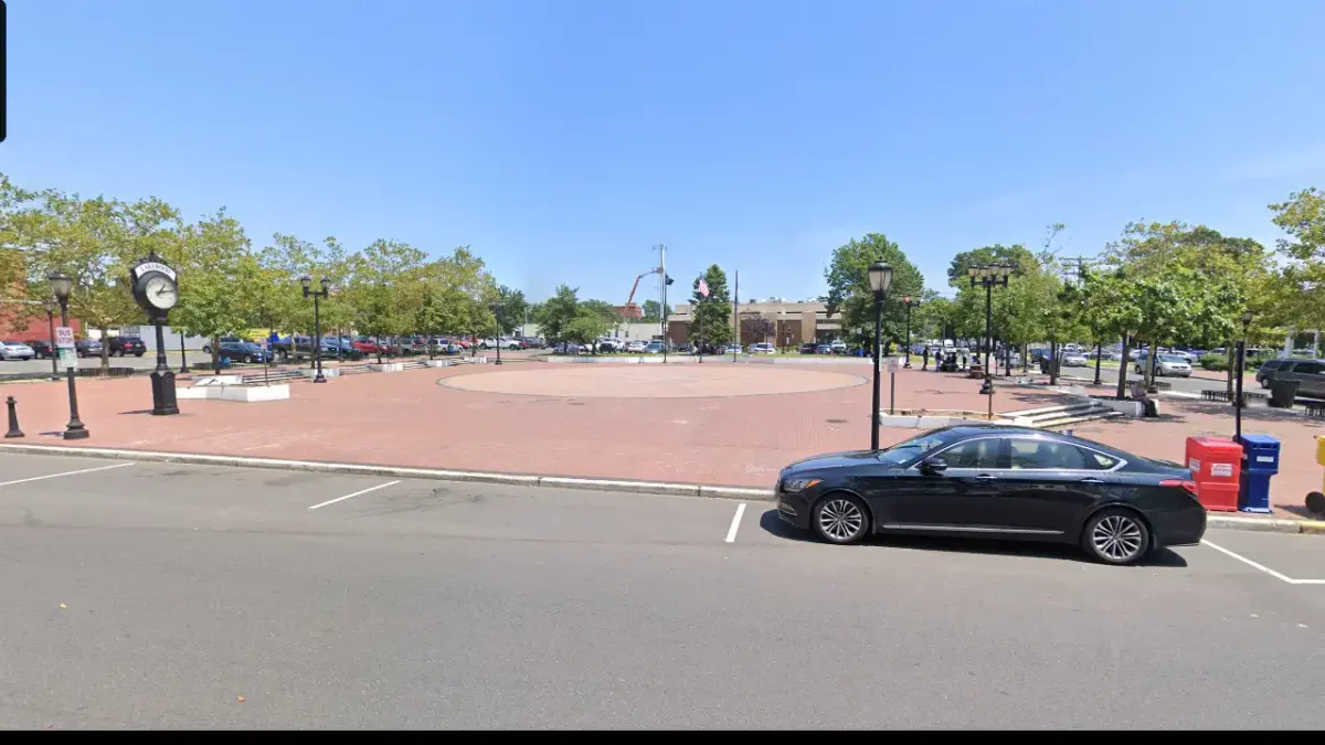 Once picturesque lakewood townsquare becomes a municipal parking lot Once picturesque lakewood townsquare becomes a municipal parking lot