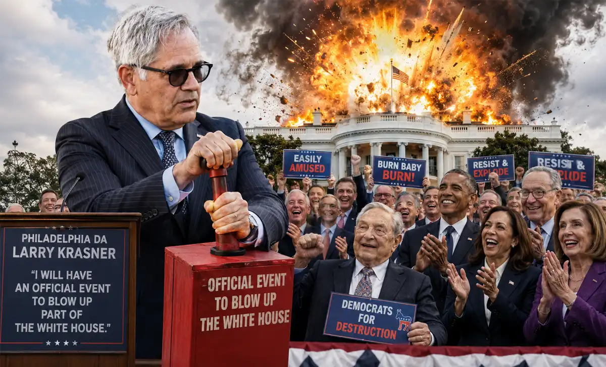 Soros-backed philadelphia da says ‘we’re going to blow up’ part of white house and sell pieces