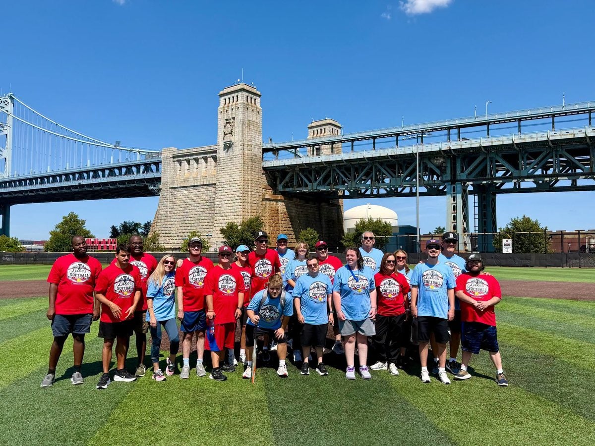 Phillie phanatic joins camden county community softball game with luke’s place