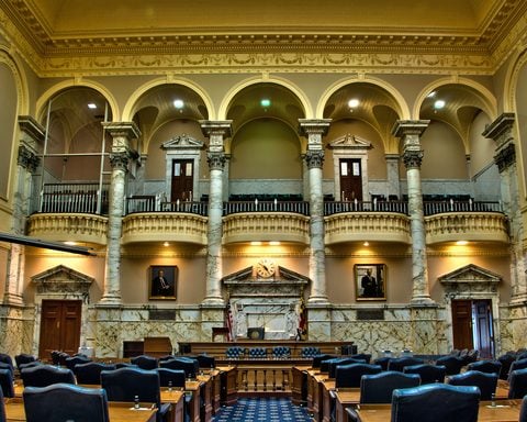 Photo Caption: The Maryland State House in Annapolis was the center of major 2026 battles over immigration enforcement, gun laws, federal authority and congressional redistricting.