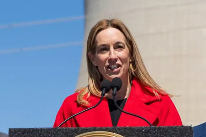 Mikie Sherrill - Photo caption: DHS Secretary Markwayne Mullin said the federal government's review of New Jersey's voter rolls could identify more potential noncitizen registrations beyond the initial 35,000 referenced by the department.
