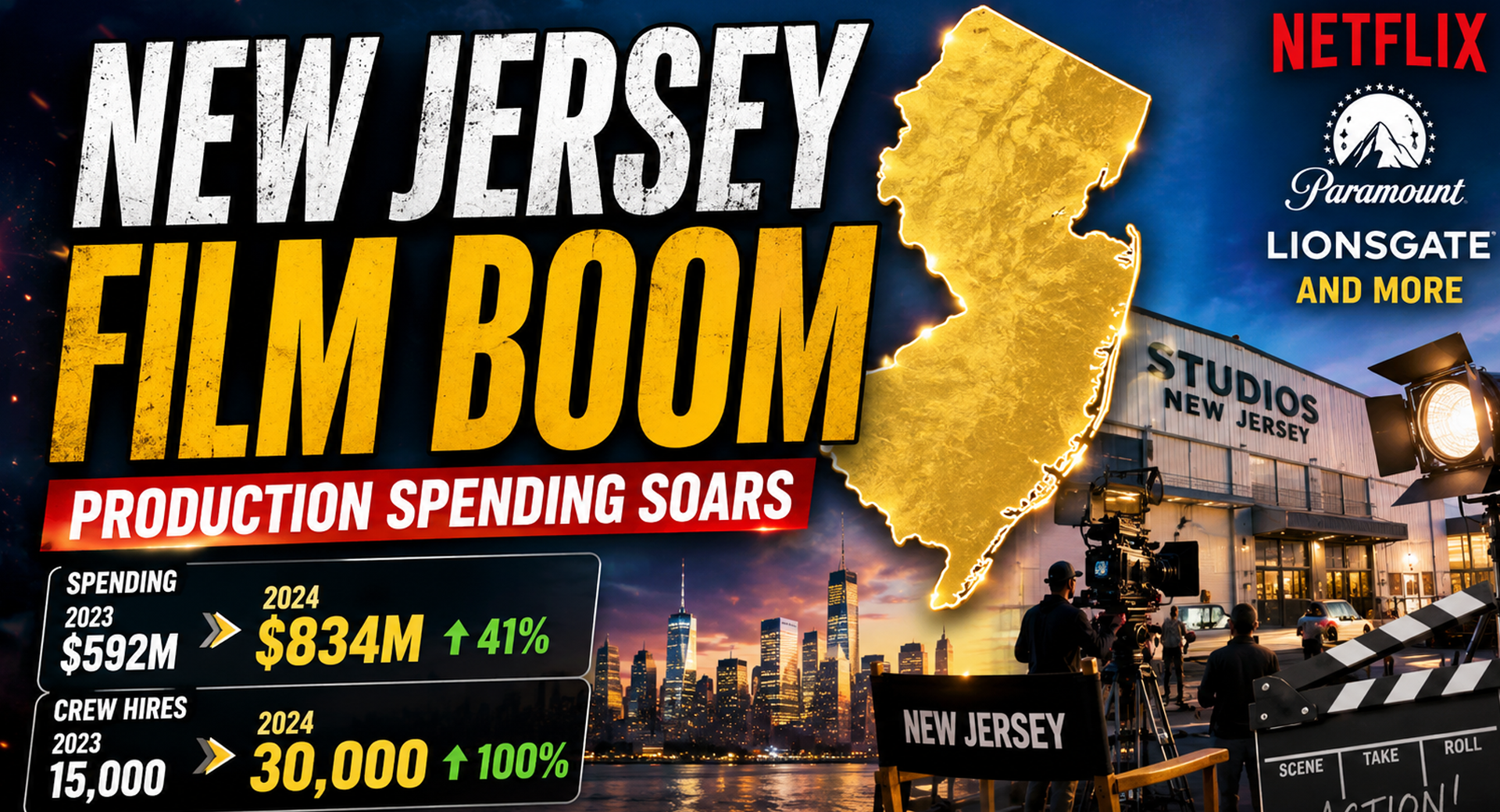Hollywood isn't moving west anymore. It's moving to new jersey.