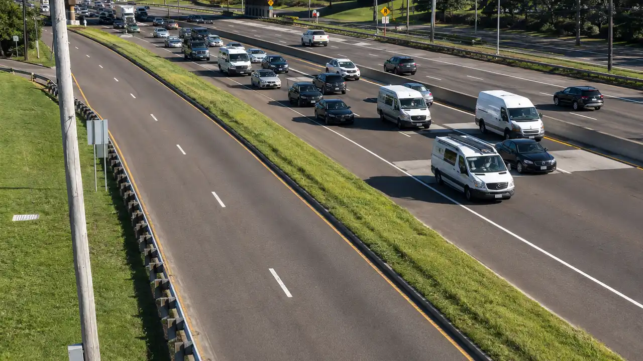 Friday morning commuters across new jersey are facing crashes on interstate 195, a route 35 closure in woodbridge, flooding in secaucus, and typical heavy delays approaching new york city crossings.