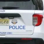 New Jersey State Police at Highway Crash Scene