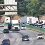 Traffic jam at US-30 and I-295 Near Mount Ephram