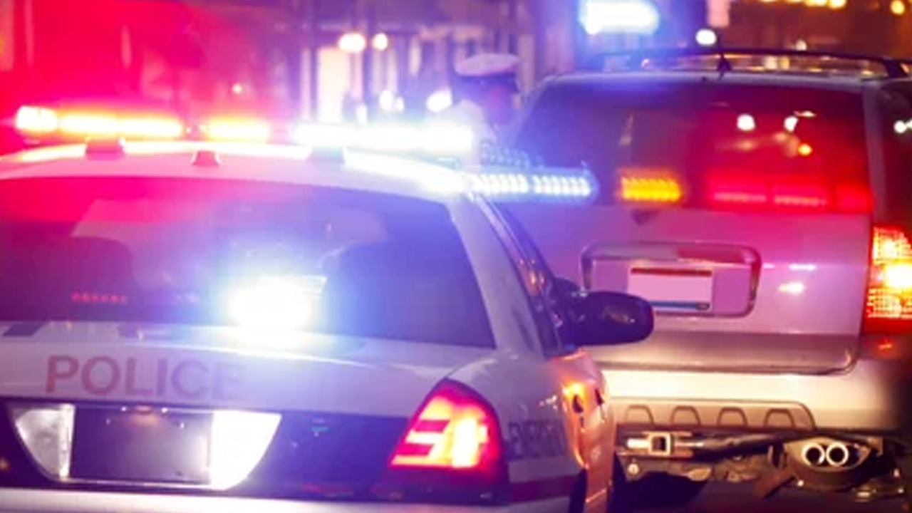Police lights - traffic stop