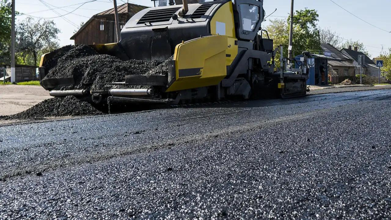 Muicipal road paving project.
