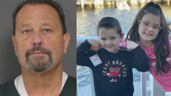 A New Jersey grandfather has been jailed without bail after prosecutors charged him with two counts of vehicular homicide, alleging he was intoxicated when his boat struck a channel marker in Barnegat Bay, killing his two grandchildren.